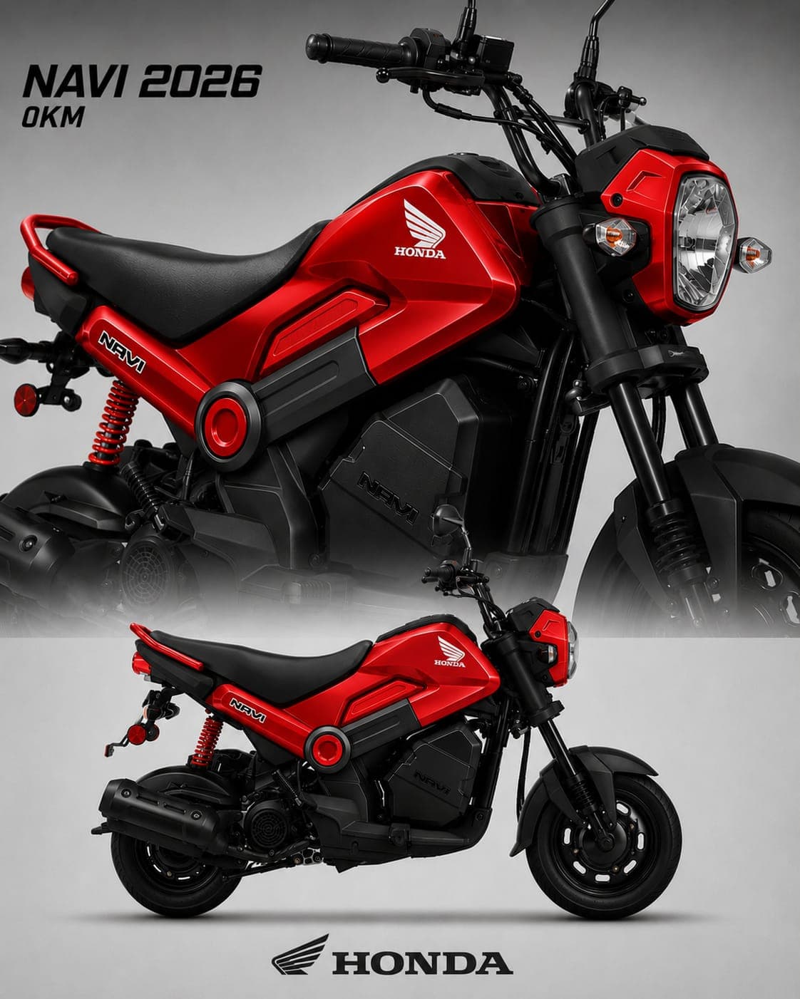 Honda NAVI color Rojo