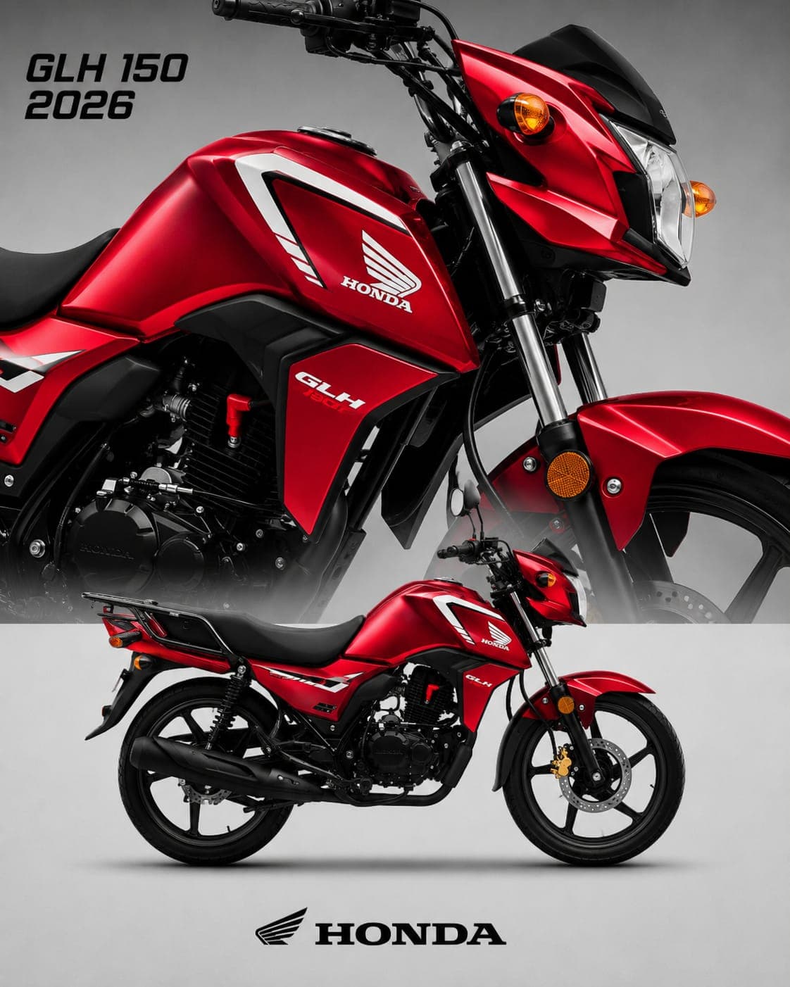 Honda GLH 150 color Rojo