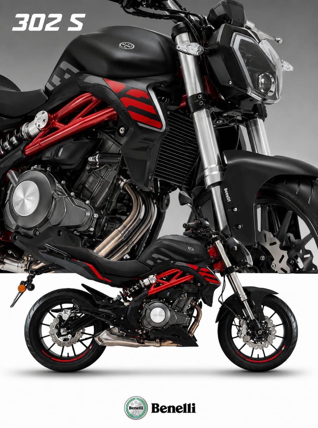 Benelli 302s color Negro
