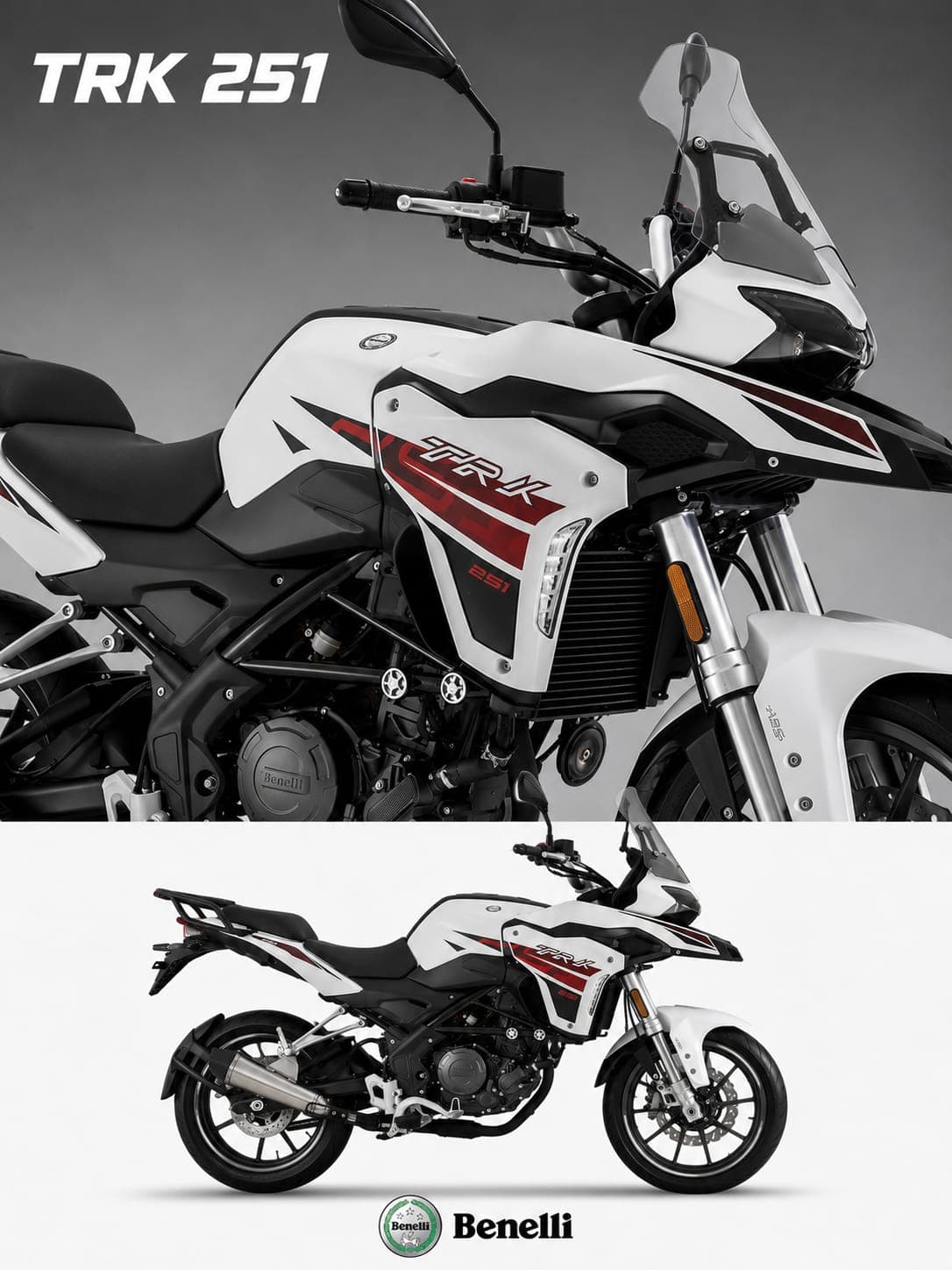 Benelli Trk 251 color Blanco