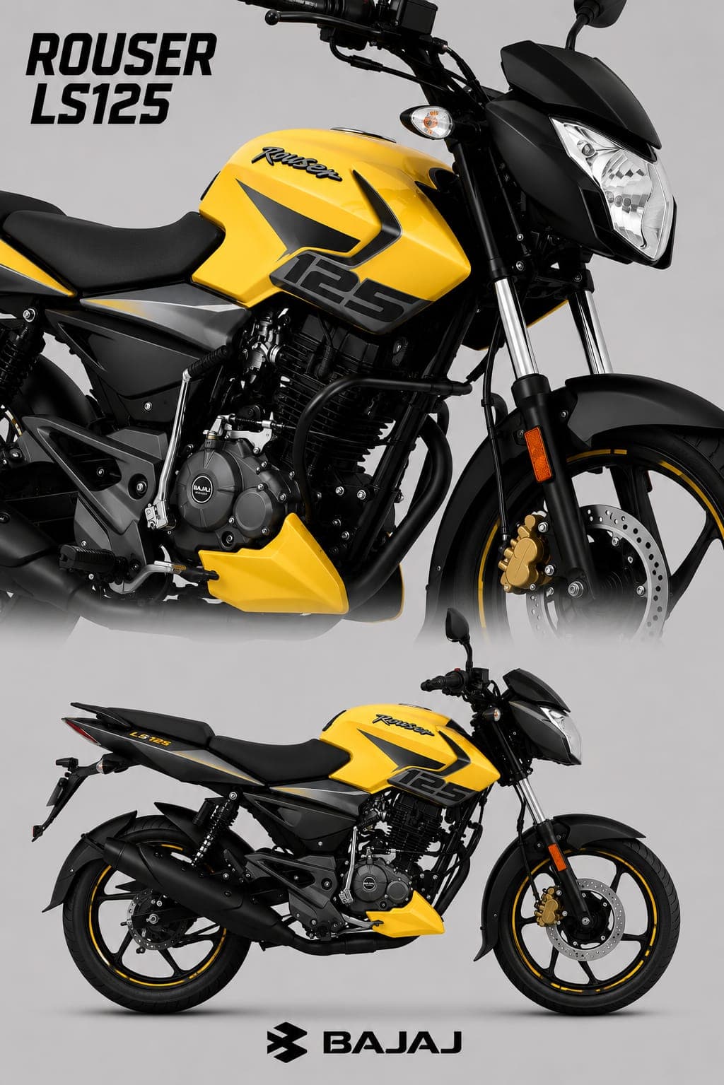 Bajaj Rouser LS125 color Amarillo