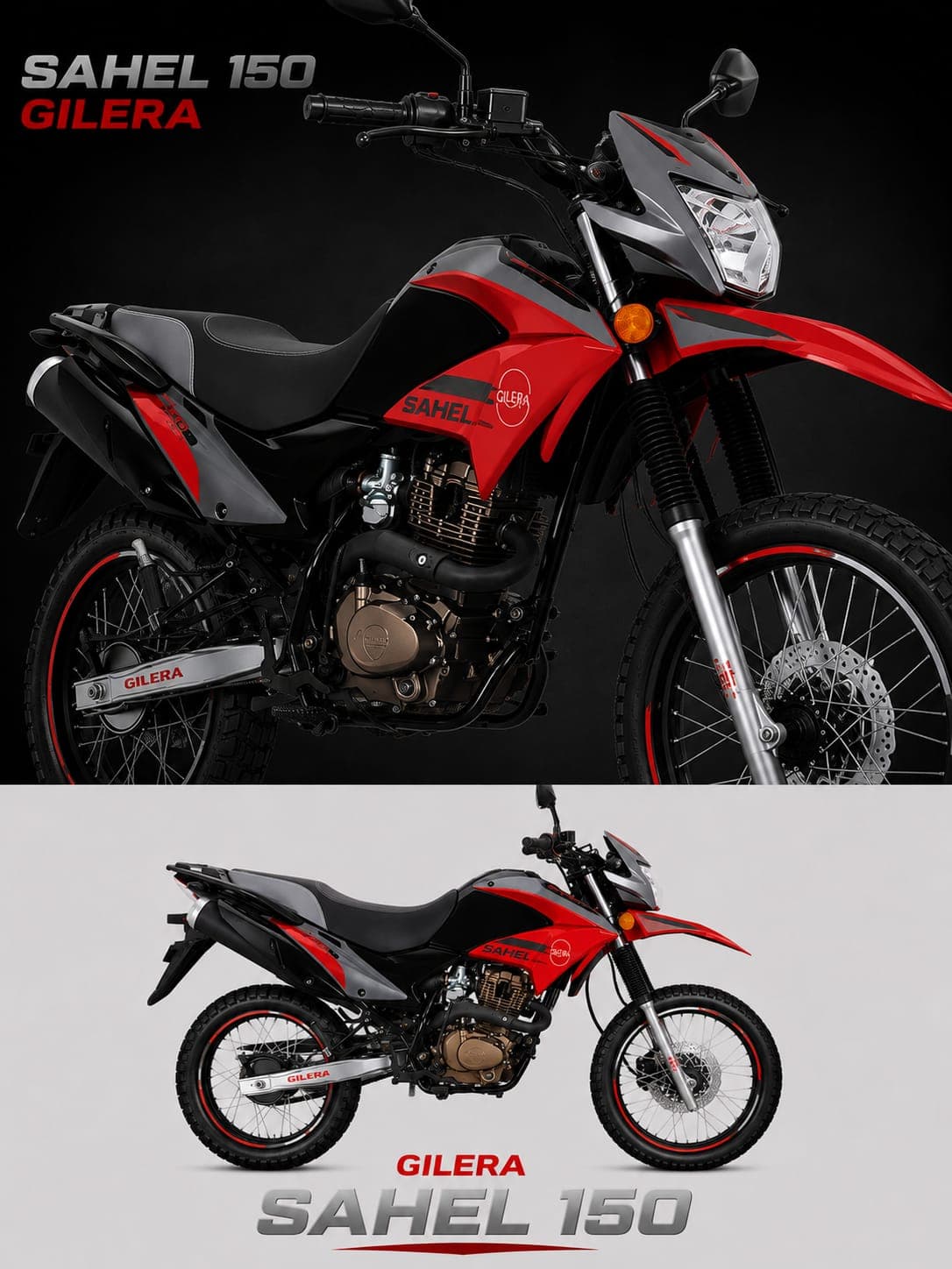 Gilera Sahel 150 2025 color Rojo