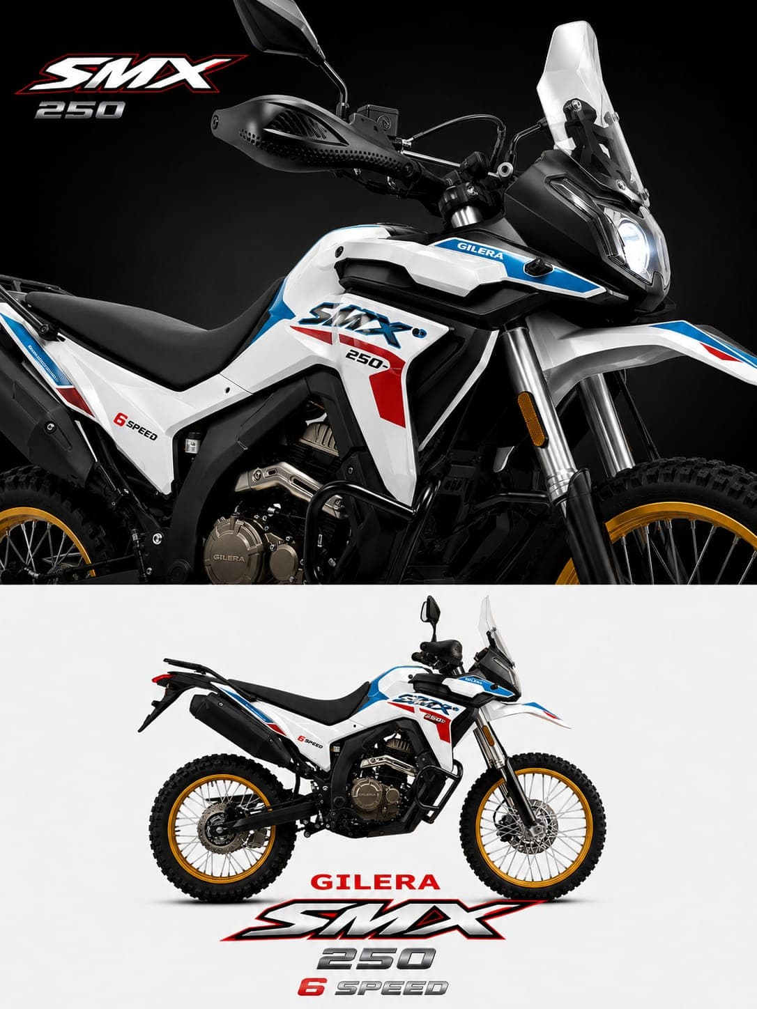 Gilera Smx 250 2025 color Blanco