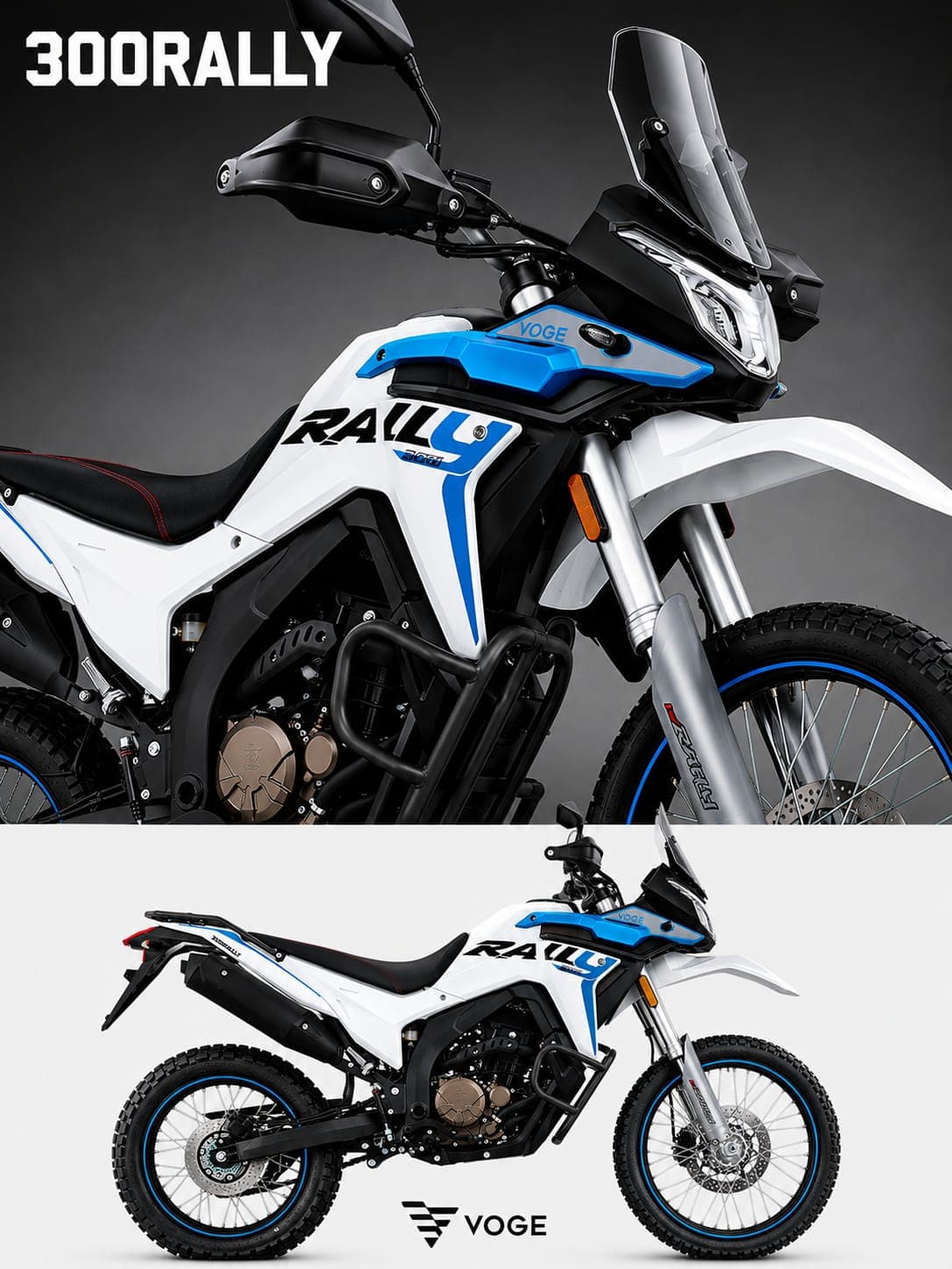 Voge 300RALLY color Celeste