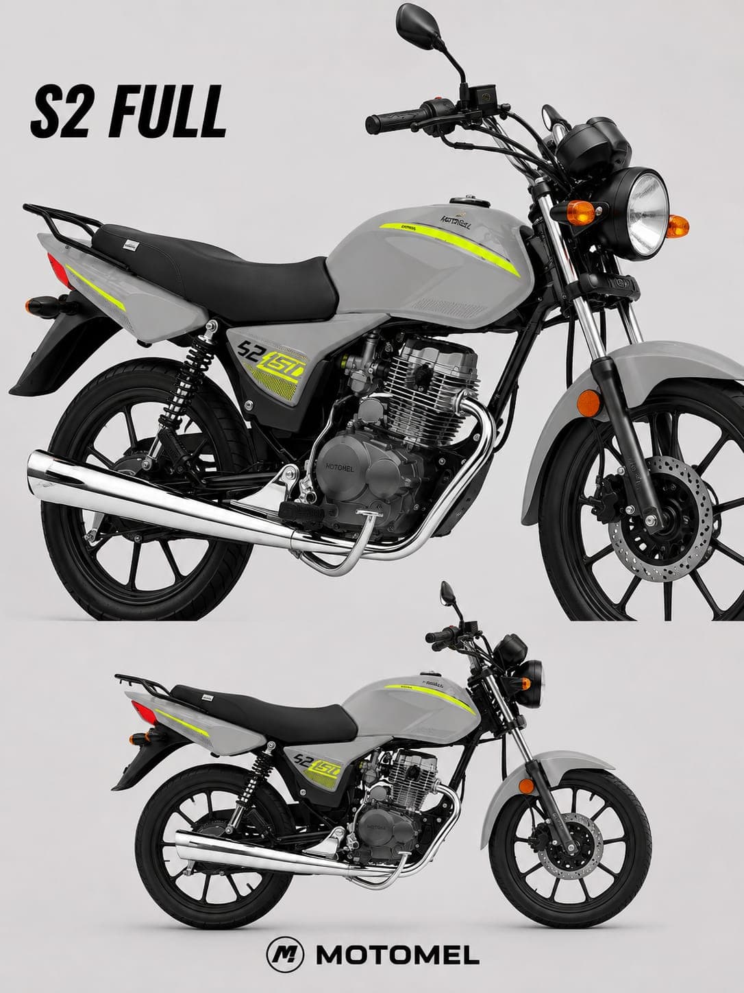 Motomel S2 150 Full Aleación color Gris