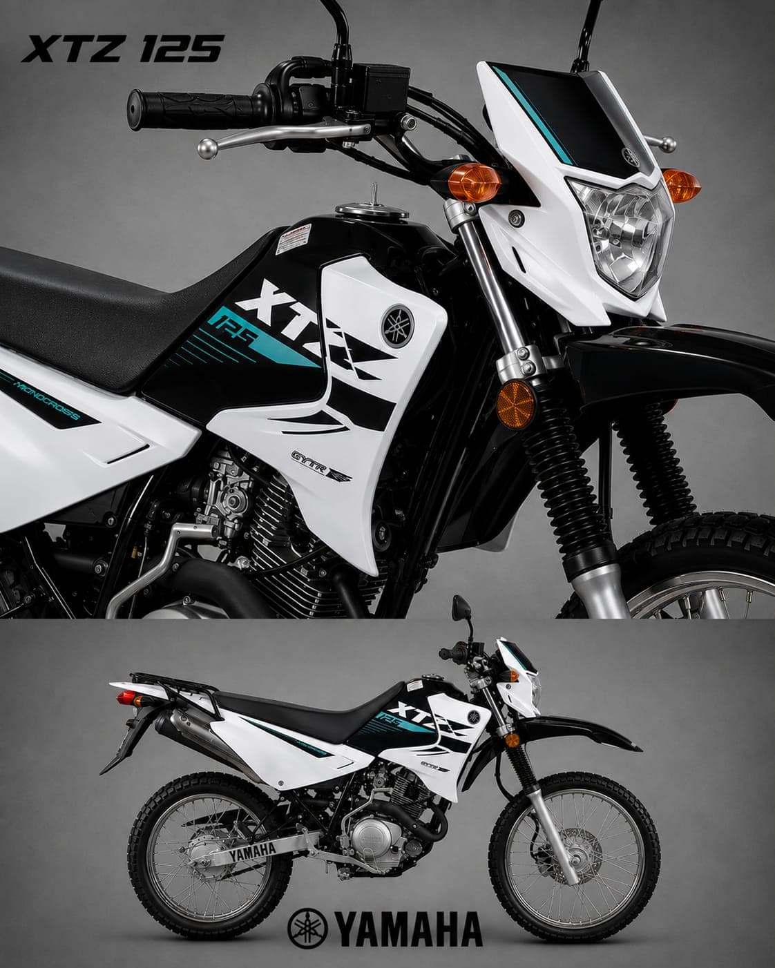 Yamaha XTZ125 color Blanco