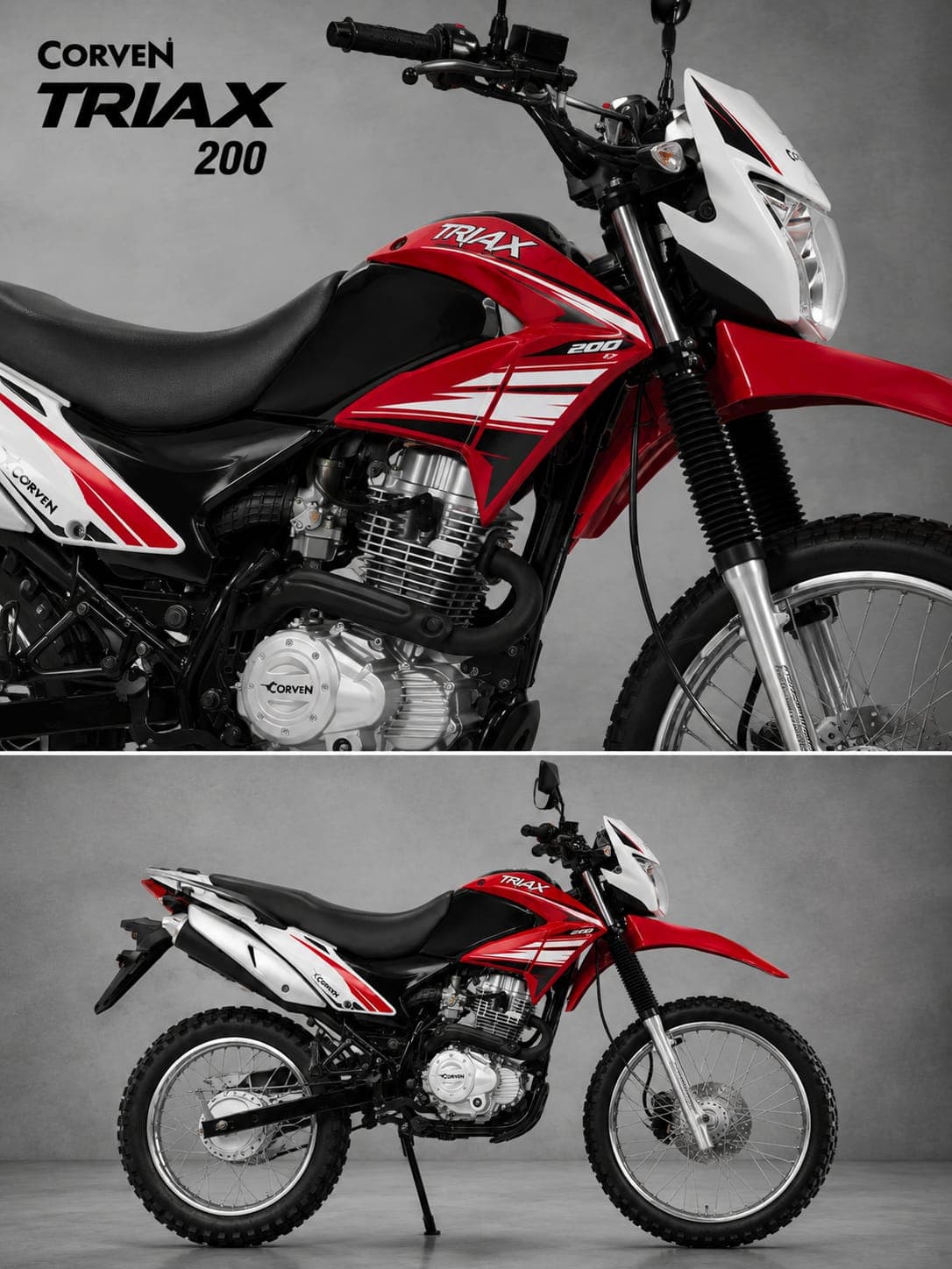 Corven TRIAX 200 R3 color Rojo